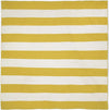 Trans Ocean Sorrento Rugby Stripe Yellow Area Rug 8' 0'' Square