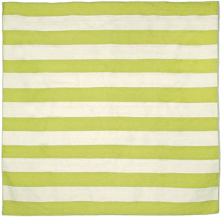 Trans Ocean Sorrento Rugby Stripe Green Area Rug Main