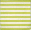 Trans Ocean Sorrento Rugby Stripe Green Area Rug 8' 0'' Square
