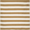 Trans Ocean Sorrento Rugby Stripe Khaki Area Rug 8' 0'' Square