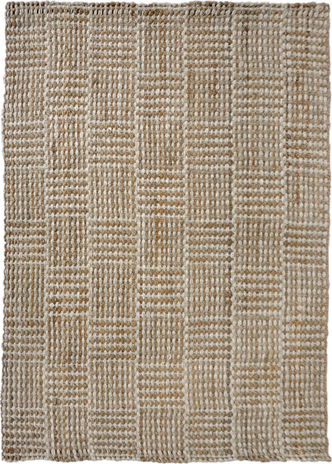 Trans Ocean Terra Squares Natural Area Rug Mirror by Liora Manne main image