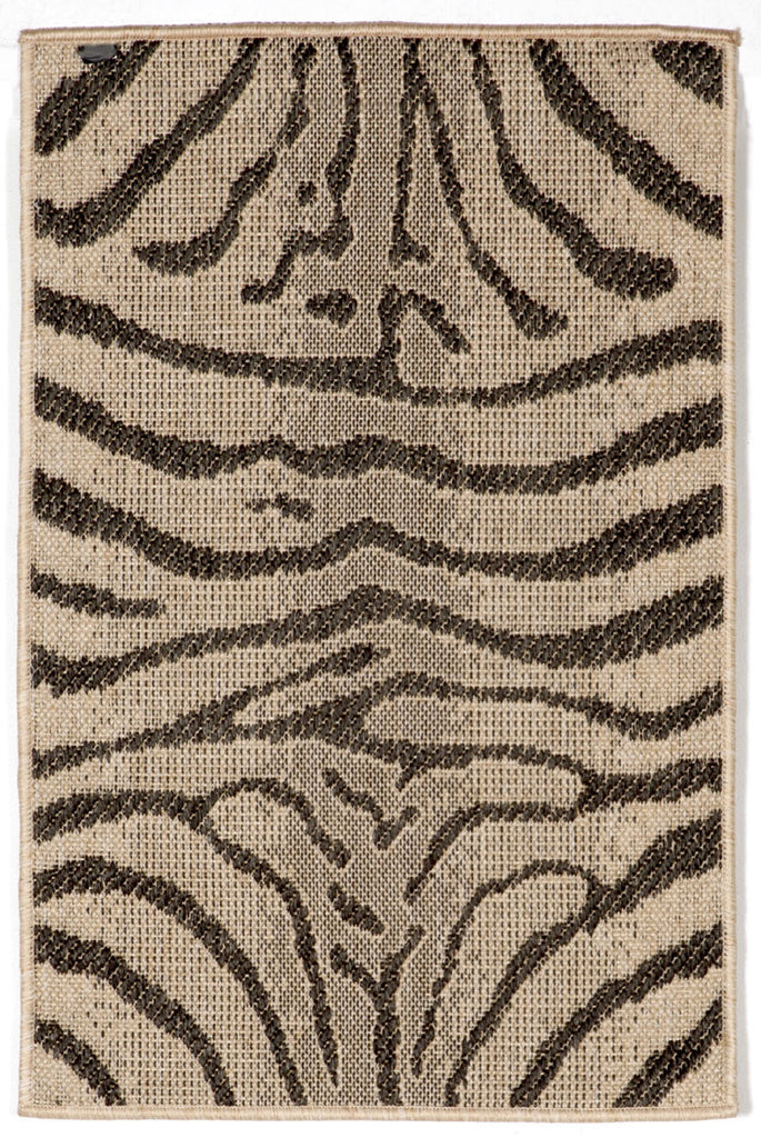 Trans Ocean Terrace Zebra Grey Area Rug 1' 11'' X 2' 11''