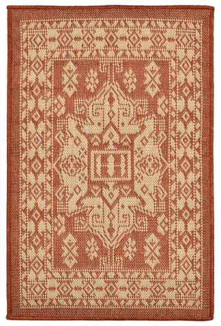 Trans Ocean Terrace Kilim Rust Area Rug by Liora Manne