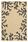Trans Ocean Terrace Coral Border Natural Area Rug by Liora Manne