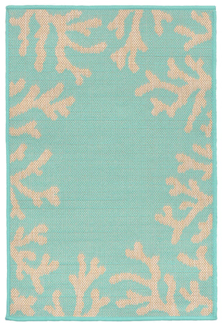 Trans Ocean Terrace Coral Bdr Blue Area Rug Main