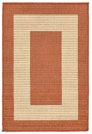 Trans Ocean Terrace Border Rust Area Rug by Liora Manne