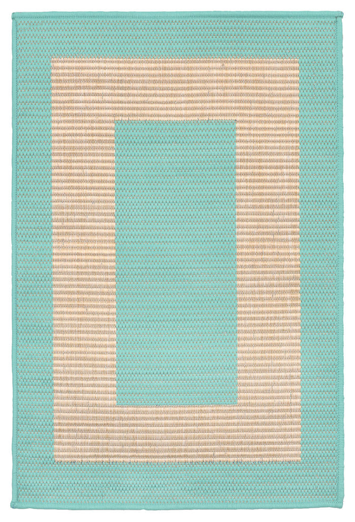Trans Ocean Terrace Border Turquoise Area Rug by Liora Manne