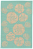 Trans Ocean Terrace Shell Toss Blue Area Rug Main