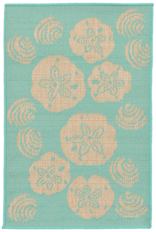 Trans Ocean Terrace Shell Toss Blue Area Rug Main