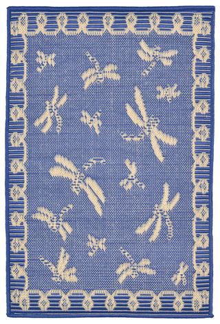 Trans Ocean Terrace Dragonfly Blue Area Rug by Liora Manne 1' 11'' X 2' 11''