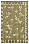 Trans Ocean Terrace Dragonfly Green Area Rug by Liora Manne 1' 11'' X 2' 11''