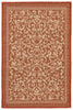 Trans Ocean Terrace Scroll Vine Rust Area Rug Main