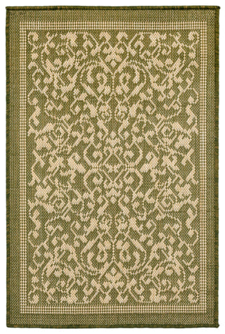 Trans Ocean Terrace Scroll Vine Green Area Rug Main