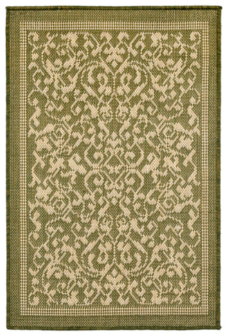 Trans Ocean Terrace Scroll Vine Green Area Rug by Liora Manne