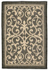 Trans Ocean Terrace Scroll Vine Grey Area Rug Main