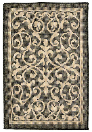 Trans Ocean Terrace Scroll Vine Grey Area Rug Main