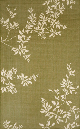 Trans Ocean Terrace Vine Green Area Rug 4' 10'' X 7' 6''