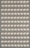 Trans Ocean Terrace Elephants Silver Area Rug 4' 10'' X 7' 6''