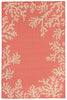 Trans Ocean Terrace Coral Bdr Orange Area Rug main image
