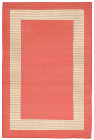 Trans Ocean Terrace Border Orange Area Rug main image