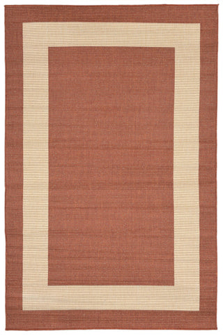 Trans Ocean Terrace Border Rust Area Rug main image