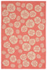Trans Ocean Terrace Shell Toss Orange Area Rug 4' 10'' X 7' 6''