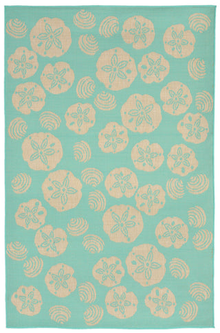 Trans Ocean Terrace Shell Toss Blue Area Rug main image