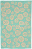 Trans Ocean Terrace Shell Toss Blue Area Rug 4' 10'' X 7' 6''