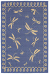 Trans Ocean Terrace Dragonfly Blue Area Rug by Liora Manne main image