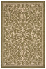 Trans Ocean Terrace Scroll Vine Green Area Rug 4' 10'' X 7' 6''