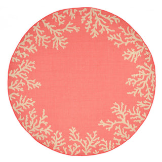 Trans Ocean Terrace Coral Bdr Orange Area Rug Main