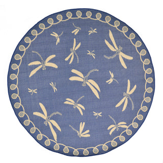 Trans Ocean Terrace Dragonfly Blue Area Rug Main