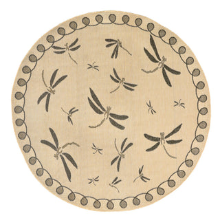 Trans Ocean Terrace Dragonfly Grey Area Rug Main