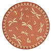Trans Ocean Terrace Dragonfly Rust Area Rug Main