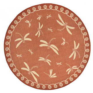 Trans Ocean Terrace Dragonfly Rust Area Rug Main