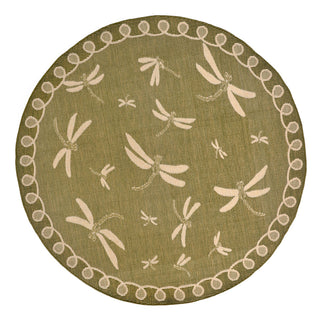 Trans Ocean Terrace Dragonfly Green Area Rug Main