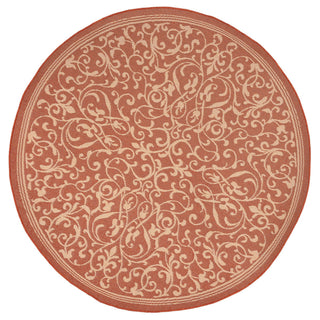 Trans Ocean Terrace Scroll Vine Rust Area Rug Main