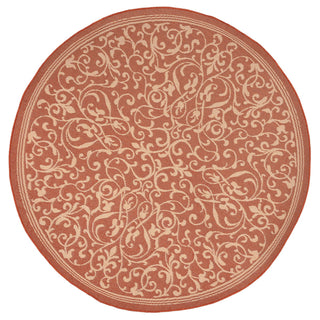 Trans Ocean Terrace Scroll Vine Rust Area Rug by Liora Manne