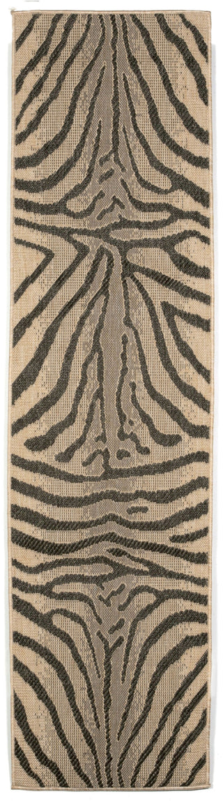 Trans Ocean Terrace Zebra Grey Area Rug Main