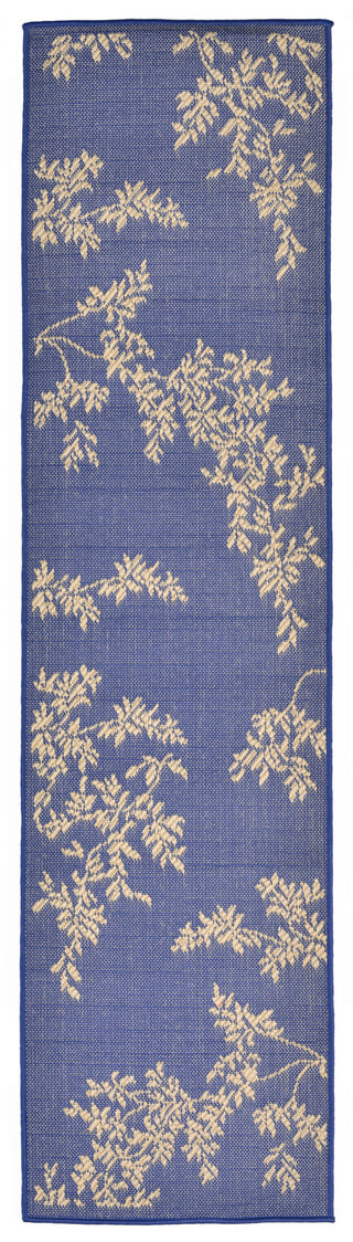 Trans Ocean Terrace Vine Blue Area Rug Main