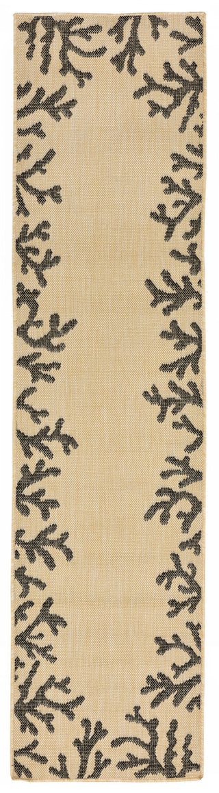 Trans Ocean Terrace Coral Bdr Natural Area Rug Main