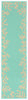 Trans Ocean Terrace Coral Bdr Blue Area Rug 1'11'' X 7'6'' Runner