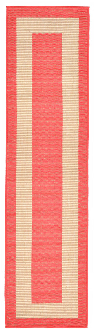 Trans Ocean Terrace Border Orange Area Rug by Liora Manne