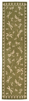Trans Ocean Terrace Dragonfly Green Area Rug by Liora Manne 1'11'' X 7'6'' Runner