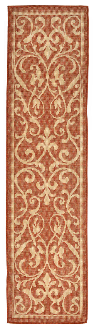 Trans Ocean Terrace Scroll Vine Rust Area Rug by Liora Manne