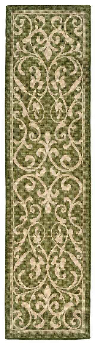 Trans Ocean Terrace Scroll Vine Green Area Rug by Liora Manne