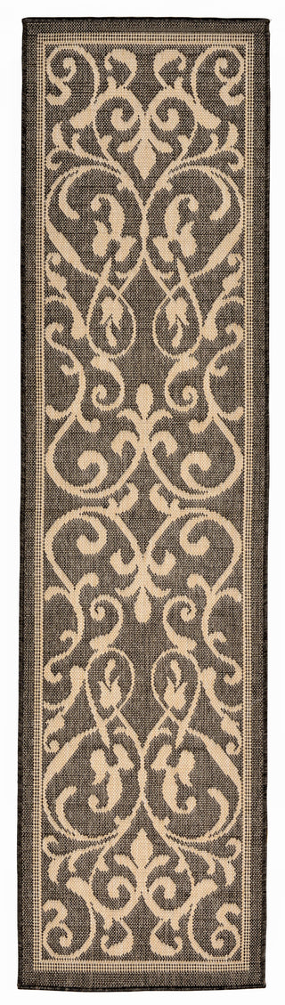 Trans Ocean Terrace Scroll Vine Grey Area Rug by Liora Manne