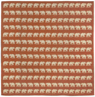 Trans Ocean Terrace Elephants Rust Area Rug Main