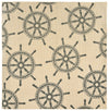 Trans Ocean Terrace Shipwheel Natural Area Rug by Liora Manne