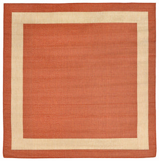 Trans Ocean Terrace Border Rust Area Rug Main